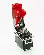 Safety Toggle Switch DPST 20 Amp "RED"
