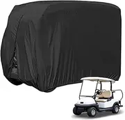 FLYMEI Golf Cart Covers, Waterproof 2/4 Outdoor Golf Cart Cover for EZ GO Club Car Yamaha Golf Carts, Sunproof Dustproof Club Car Cover Golf Cart Seat Covers