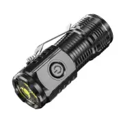 1*Super Bright Flashlight Three-Eyes Hat Clip Light Mini Small TorchCamping-