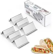 Taco Holder Stand, 2 Pack Taco Trays Holders Taco Rack Set Wave Shape Food Rack for Taco Shells, Taco Holds Up Stands for Dishwasher and Oven