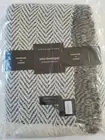 Branigan Weavers Irish "Large Herringbone" Woven Wool/Alpaca Throw 51" x 73" New