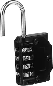 CRILSTYLEO 4- Password Small Combination Lock for Indoor Luggage Safety Zinc Alloy Padlock for Home Journey Suitcase