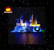 Brick Shine - Light Kit for LEGO® Hogwarts Castle and Grounds 76419(Blue)