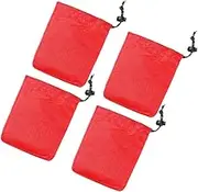 Abaodam 4pcs Drawstring Storage Bags Lightweight Travel Sachet Bags with Cord Lock Closure for Easy Organization Durable for Sports Outdoor Use