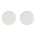 2x Maxwell & Williams White Basics High Rim Dinner Plate Dish 21cm Rnd Porcelain