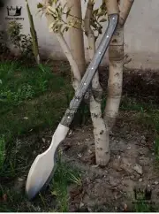 Handmade High Carbon Steel Full Tang Hunting Spear Battle Ready Functional Spear