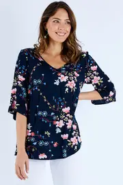 Flutter Sleeve Top--COR-JCCT23845