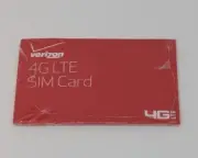 Verizon 4G LTE Nano SIM Card (DFILLSIM4FF-A) Brand New! Factory Sealed!