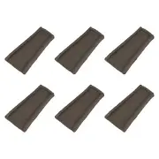 Suncast Outdoor Decorative Rain Gutter Downspout Splash Block, Java (6 Pack)