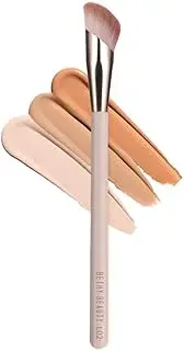 Bethy Beauty Angled Under Eye Concealer Brush, Finger Shape Nose Contour Makeup Brush for Liquid and Cream Blending and Diffusing,Small Foundation Brush Cosmtic Tool Smooth Canvas