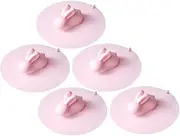 Silicone Sink Plug Strainer Rabbit Shape Drain Cover for Kitchen Bathroom Odor Control Pink s