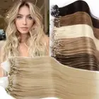 Micro Loop Link Human Hair Extension Micro Ring Bead Balayage Ombre 50g/pack