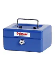 [Esselte] Cash/Money Box/Tin No6 Steel Blue