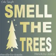 Joanie Stencil Smell Trees Rustic Lodge Pine Stars Mountain DIY Cabin Art Signs