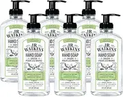 JR Watkins Gel Hand Soap, Neroli & Thyme, 6 Pack, Scented Liquid Hand Wash for Bathroom or Kitchen, USA Made and Cruelty Free, 11 fl oz