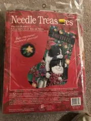 Needle Treasures Pretty Purrfect Cats Kittens Needlepoint Stocking Kit 06899