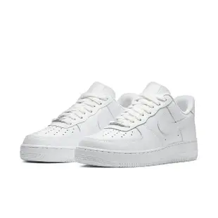 【NIKE 耐吉】NIKE W Air Force 1 07 女款 經典 鐵牌 休閒鞋 白 DD8959-100