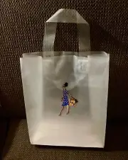 Sigma Gamma Rho Sorority Frosty Clear Diva Shopping Bag