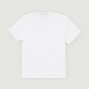 【Hang Ten】男裝-基本款BCI純棉圓領腳丫短袖T恤(白)