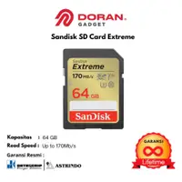 在飛比找蝦皮購物優惠-SANDISK 閃迪 SD 卡 64GB 170MBps E