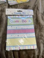 Glitter wrap Baby Shower Game Kit. One Pack Opened To View