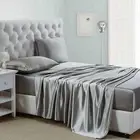 Silk Satin Sheets 4-Piece Queen Size Satin Bed Sheet Set