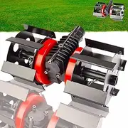 Universal Precision Alloy Lawnmower Accessory, Rotary Cultivator, 2 in 1 Rotary Cultivator, Rotary Cultivator Garden Tool, High Wheel Cultivator, Alloy Lawnmower Accessory (14cm*28×9)