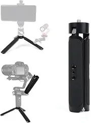 KOQINVIZ Aluminum Mini Tripod Stand Handle Grip for Camera Phone Gimbal Stabilizer,Desktop Tripod for DJI Ronin Zhiyun Weebill Smooth Osmo Mobile Webcam Projector