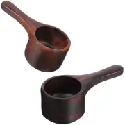 Small Wooden Scoop Scoops for Canisters Coffee Beans Measuring Spoon