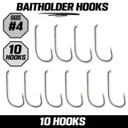 Kamikaze BAITHOLDER Hook #4 10 Pack