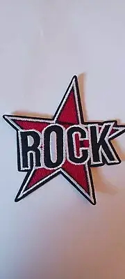 " ROCK STAR " STAR shaped patch 3 "