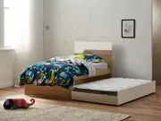 Bingo Bed Frame with Trundle - King Single / White
