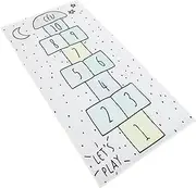 HOOTNEE 1pc Digital Checkers Blanket Crawling Mat Children Toys Play Rug Indoor Rugs Babies Mats for Kid Rug Infants Crawling Carpet Polyester (Polyester) Dark Grey