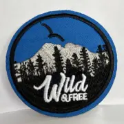MR ALE Patch ”Wild and Free” Round Embroidered Iron-On/Sew-On Patch P35