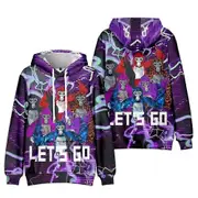 New gorilla tag 3d printed kids boys hooded sweatshirt casual loose hooded pullover tops jumper gift A 12-13 Years