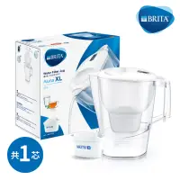 在飛比找momo購物網優惠-【BRITA】Aluna XL愛奴娜濾水壺+7入去水垢濾芯(