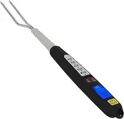 Metal BBQ Thermometer Instant Read Meat Thermometer with Fork Type Probe Digital Cooking Food Thermometer for Cooking Grill