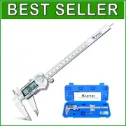 Splash-Proof Stainless Steel Digital Caliper – Accurate 8-Inch Measurement Tool