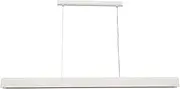 Beacon Lighting Bridge 1.5m LED Colour-Shifting Linear Pendant in Ribbed White Gypsum