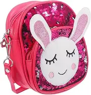 [VALICLUD] Adorable Girls Sequin Backpack Rabbit Design Toddler Bag for Daily Use