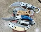 5 pcs of Custom Hand Made Beautiful Damascus steel Folding knife (3014)