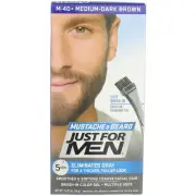Just For Men Mustache & Beard Dye, Biotin Aloe & Coconut Oil, M-40, 1 Pack