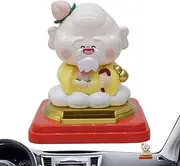 Furtryvl Car Dashboard Ornaments | Solar Chinese Model for Desktop,Solar Birthday God Car Dashboard Ornaments, Shaking Figure for Workplace Home Desk Decor