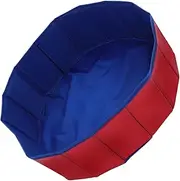 Dog and Cat Pool Foldable Pool Pet Dog Tub Plastic Pool Pools for Dogs Puppy Pools for Small Dogs Swimming Pools Bathtub Portable Dog Bath Red PVC