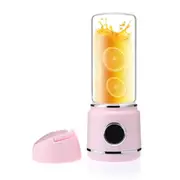 Charging Juicer Electric Household Portable Mini Soy Milk Juice Machine Food Machine Hand Cup(Pink One Bottle)