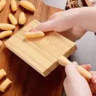 Garganelli Gnocchi Professional Pasta Maker Wood Paddle Slanted Ridge Board