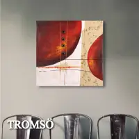 在飛比找momo購物網優惠-【TROMSO】時尚無框畫抽象藝術-烈日晨興W420(畫作無