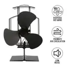 Friendly Quiet Efficient Log Wood Burner Stove Fan Fire Burning Fireplace Fan