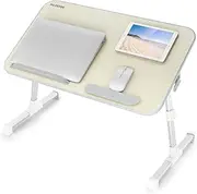 Laptop Bed Tray Table, Nearpow (Larger Size) Adjustable Laptop Bed Stand, Portable Standing Table with Foldable Legs, Foldable Lap Tablet Table for Sofa Couch Floor - Large Size
