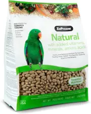 ZuPreem Natural Bird Pellets, Daily Bird Food for Parrot, Conure, Caique, Afr...